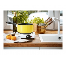 Adler | Free standing table hob | AD 6503 | Number of burners/cooking zones 1 | Electric stove | 1500 W | White | Electric