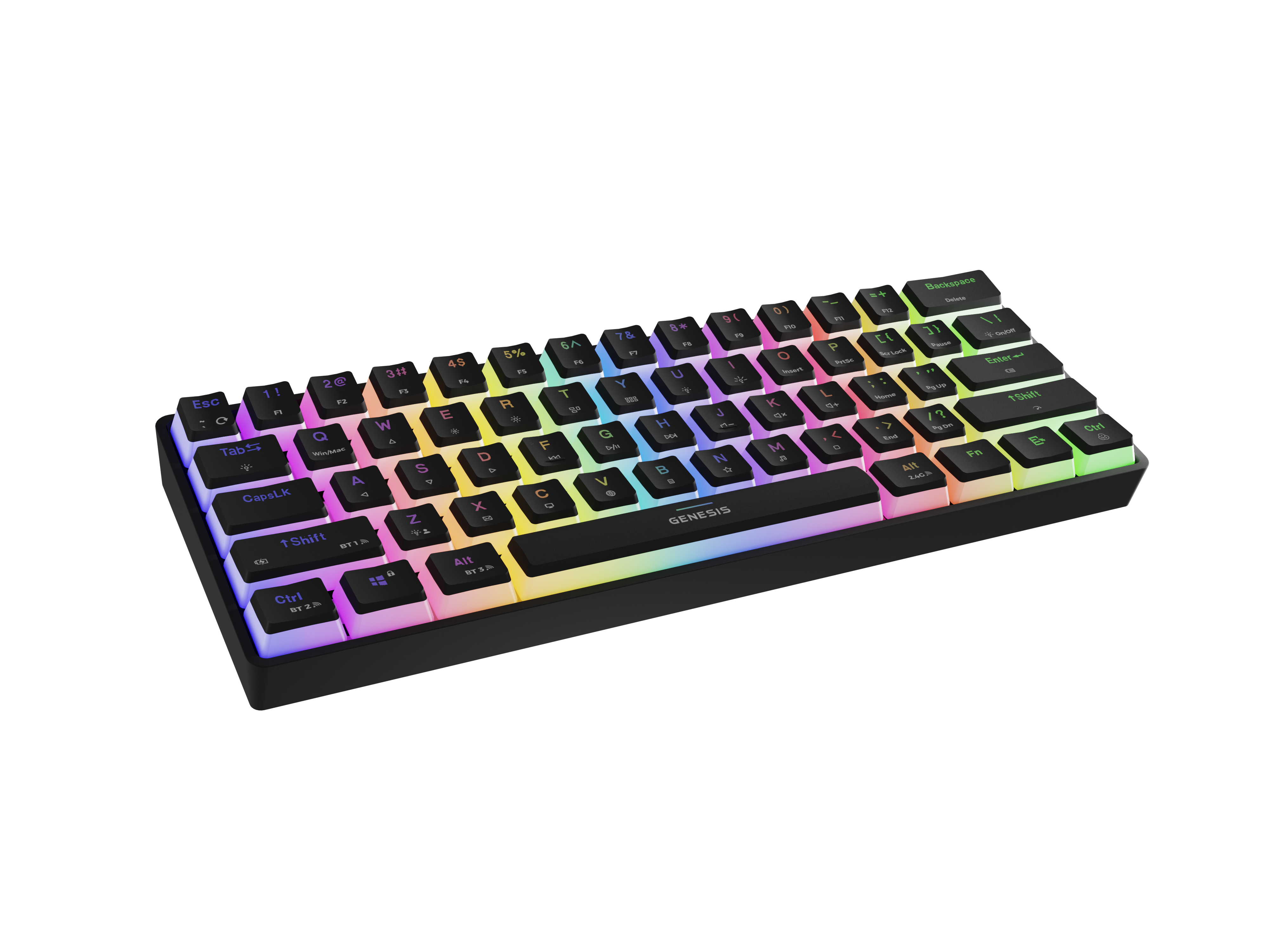 Genesis THOR 660 G2 | Gaming keyboard | Wireless/Wired | US | Black | 2.4 GHz, Bluetooth, USB | Linear