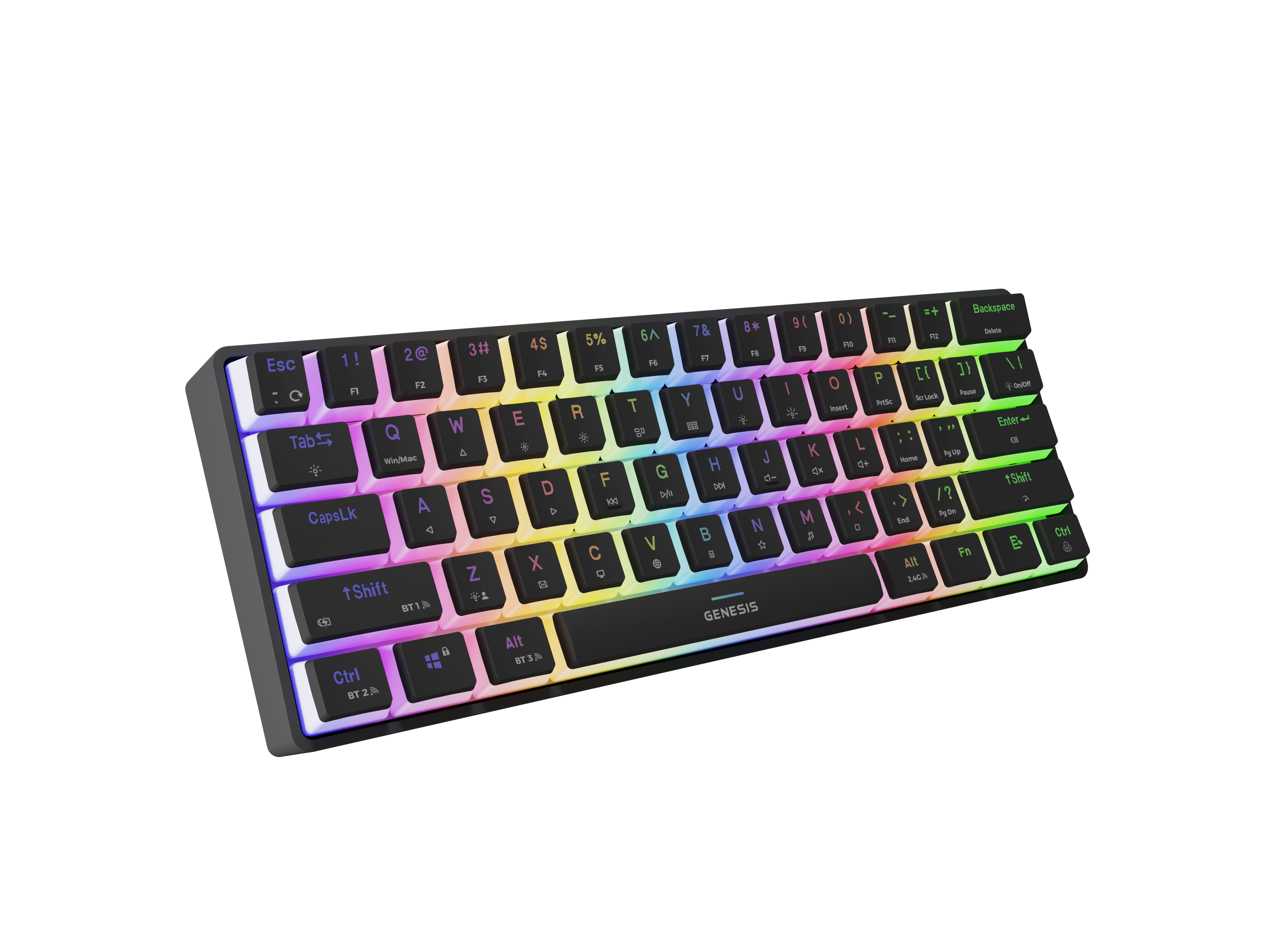 Genesis THOR 660 G2 | Gaming keyboard | Wireless/Wired | US | Black | 2.4 GHz, Bluetooth, USB | Linear
