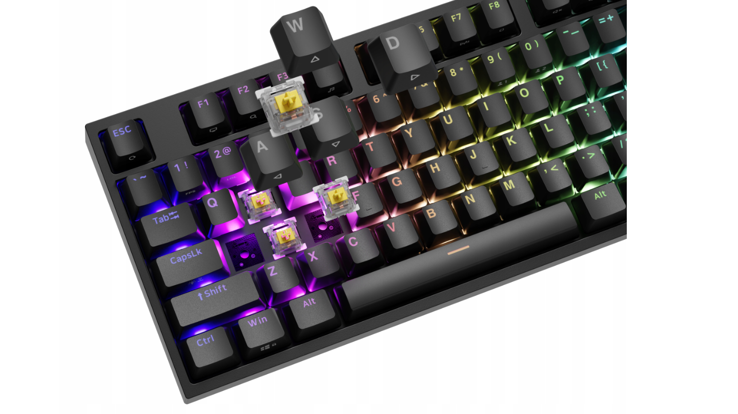 Genesis | THOR 404 | Wired | US | Black | USB Type-A | Gateron Yellow Pro