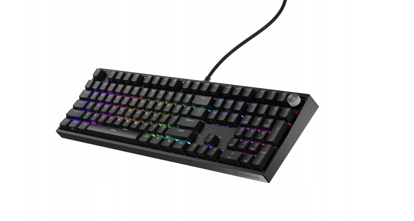 Genesis | THOR 404 | Wired | US | Black | USB Type-A | Gateron Yellow Pro