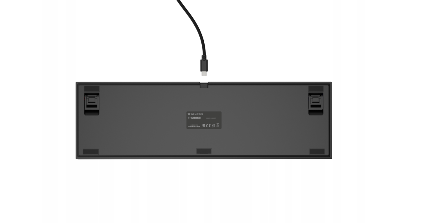 Genesis | THOR 404 | Wired | US | Black | USB Type-A | Gateron Yellow Pro