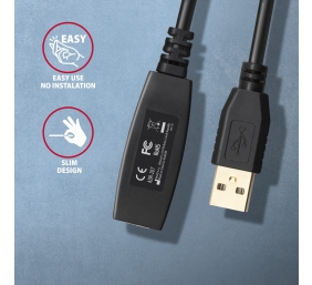 AXAGON | Active extension cable, 7.5 m | ADR-207 | USB Type-A to USB Type-A