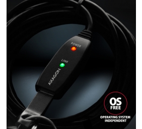 AXAGON | Active extension cable, 7.5 m | ADR-207 | USB Type-A to USB Type-A