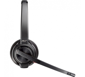 Poly Savi 8220 UC MS Teams DECT Belaidės ausinės, Bluetooth, USB-A/C Adapter, Charging Stand, Juoda