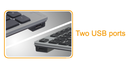 A4Tech keyboard KV-300H, USB (Grey), US layout, Isolation key, 2x USB ports | A4Tech | Keyboard | US | USB 2.0