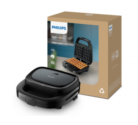 Philips 3000 Series HD2332/90 Vaflių keptuvė, 750 W, Juoda