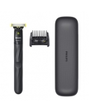 Philips One Blade QP1424/65 GiftPack Plaukų skustuvas / kirpimo mašinėlė, Charcoal Grey