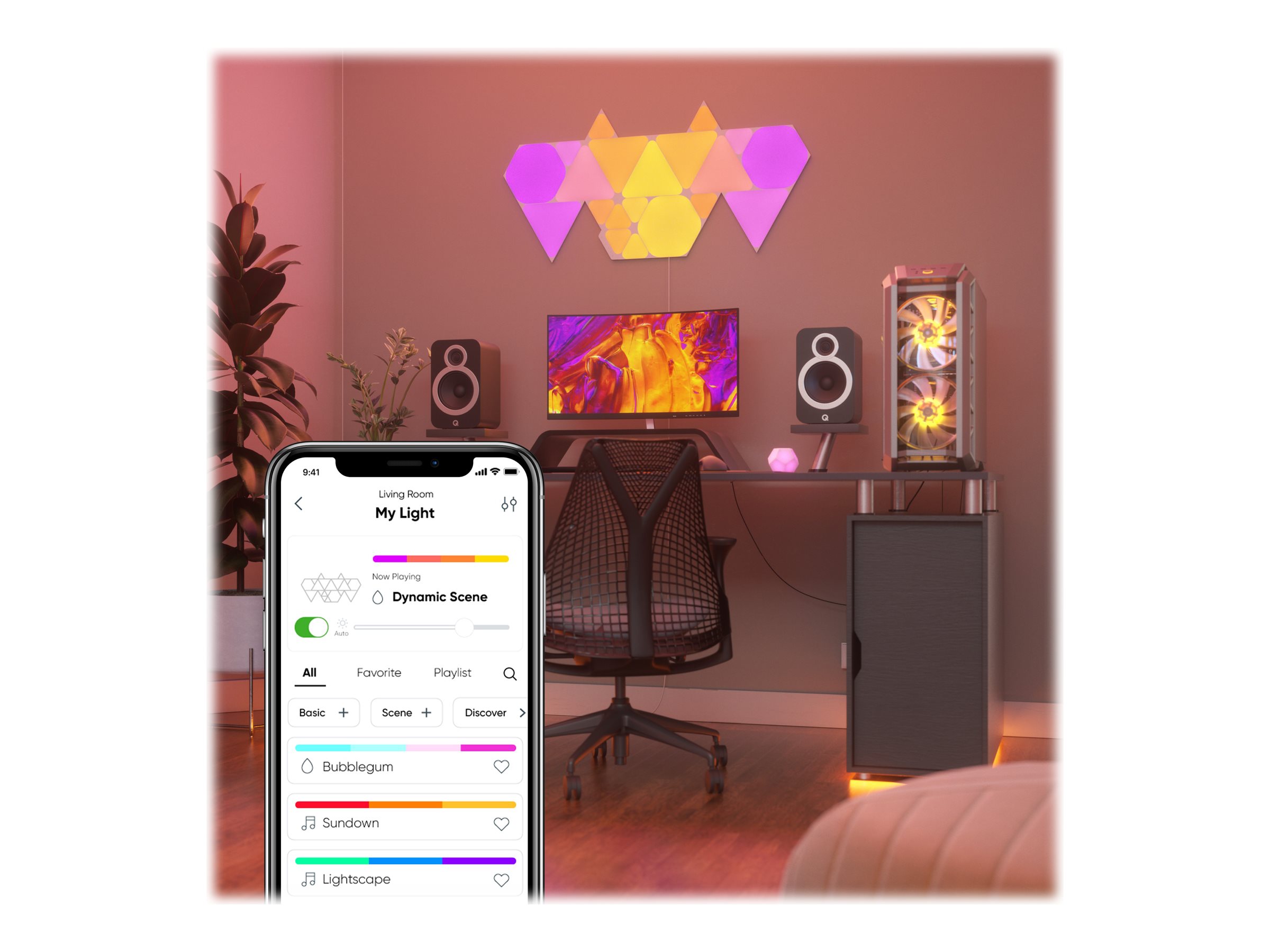 Nanoleaf|Shapes Triangles Starter Kit (9 panels)|1 W|16M+ colours