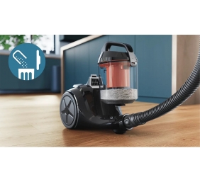 Philips | Vacuum cleaner | XB1142/10 1000 series | Bagless | Power 800 W | Dust capacity 1.3 L | Rich black/Coral moody