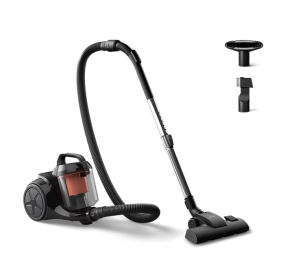 Philips | Vacuum cleaner | XB1142/10 1000 series | Bagless | Power 800 W | Dust capacity 1.3 L | Rich black/Coral moody