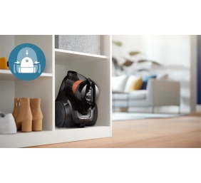 Philips | Vacuum cleaner | XB1142/10 1000 series | Bagless | Power 800 W | Dust capacity 1.3 L | Rich black/Coral moody