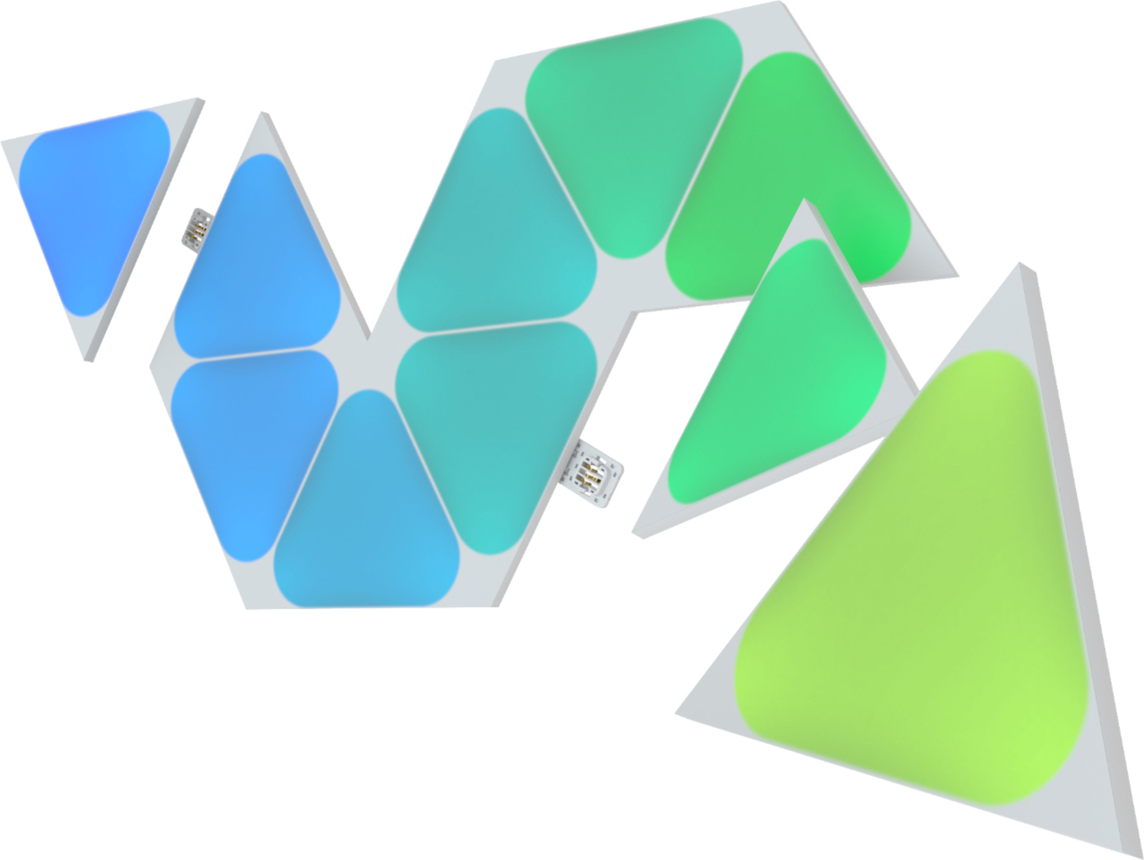 Nanoleaf|Shapes Triangles Mini Expansion Pack (10 panels)|1 x 0.54 W|16M+ colours|2.4GHz WiFi b/g/n;