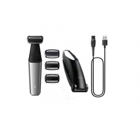 Philips Bodygroom 5000 Series BG5021/15 Kūno plaukų skustuvas / kirpimo mašinėlė, Juoda/Sidabrinė