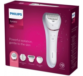 Philips 8000 Series BRE740/10 Epiliatorius, Balta