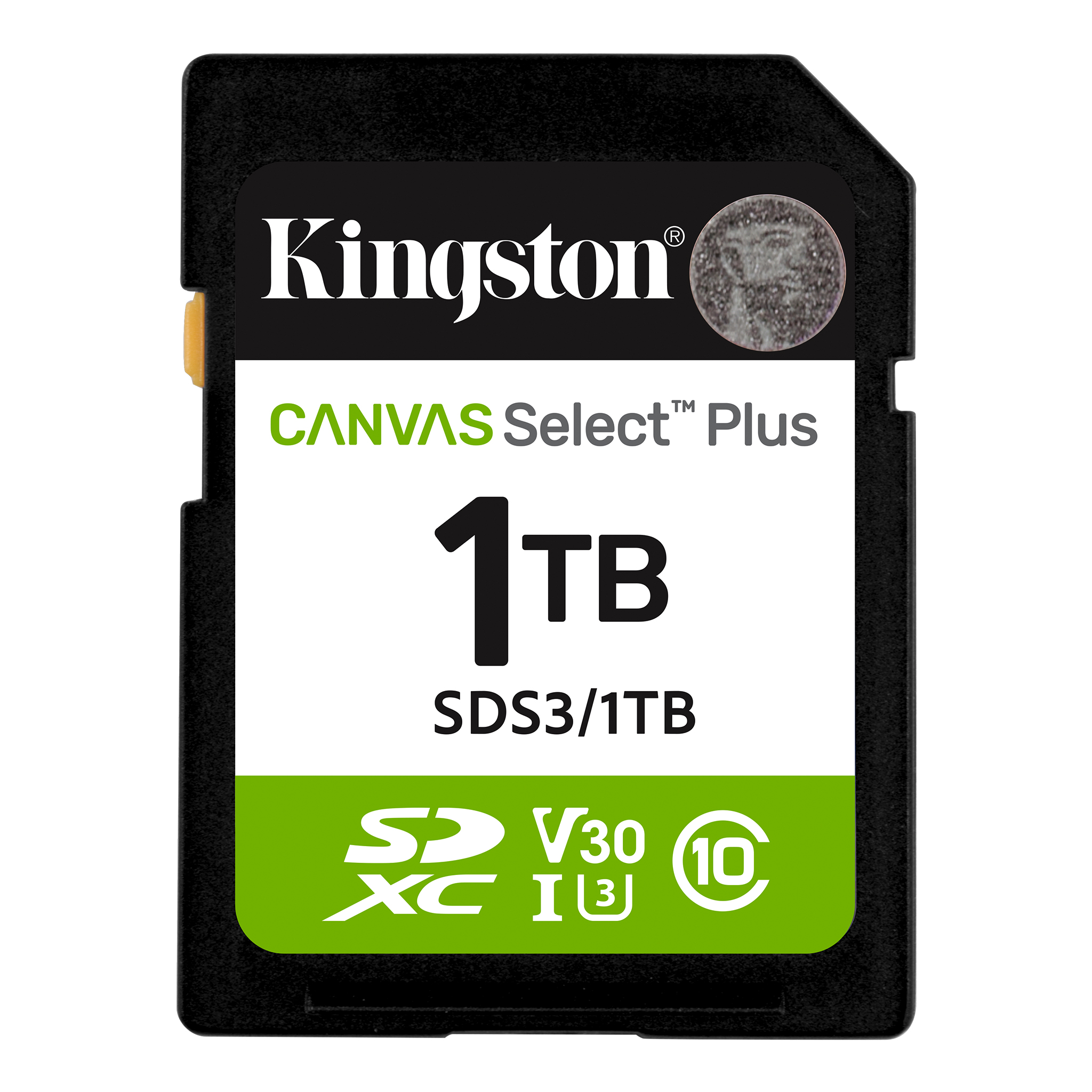 Kingston Canvas Select Plus | 1000 GB | SD | Flash memory class Class 10, UHS-I, U1/U3, Video Class 10/30