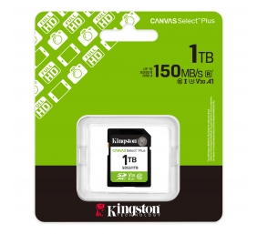 Kingston Canvas Select Plus | 1000 GB | SD | Flash memory class Class 10, UHS-I, U1/U3, Video Class 10/30