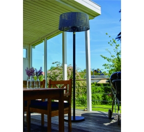 TunaBone Electric Standing Patio Heater, Double clear halogen heating lamps | TB1821SH-01 | Patio heater | 2100 W | Black