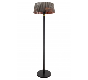 TunaBone Electric Standing Patio Heater, Double clear halogen heating lamps | TB1821SH-01 | Patio heater | 2100 W | Black