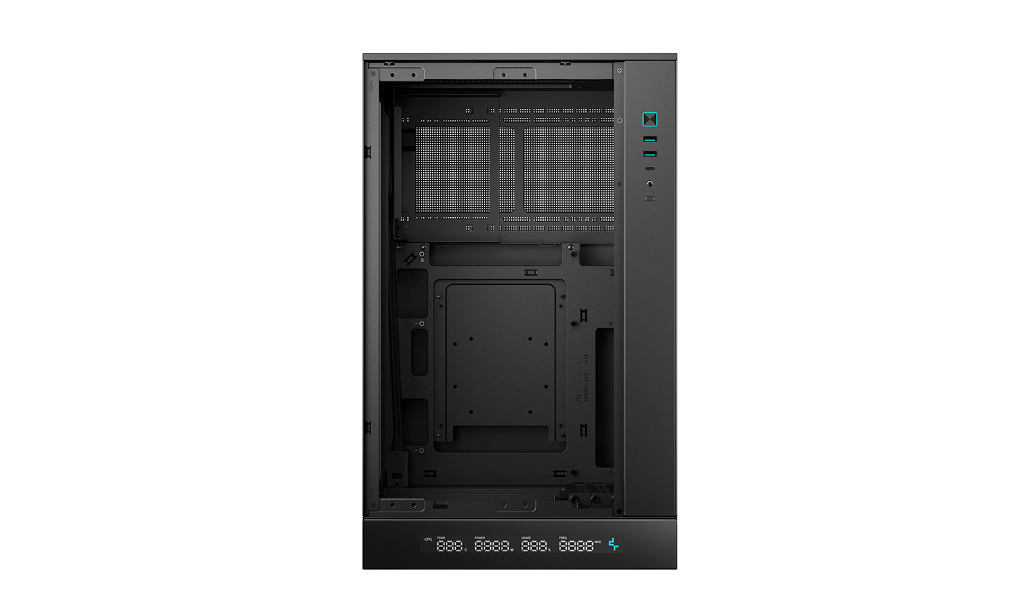Deepcool CH270 DIGITAL | Black | Mini-Tower | Power supply included No | ATX PS2
