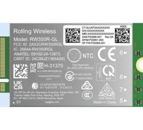 HP 4G LTE Modem m.2 WWAN Cat 19 Mobile Broadband Cellular (compatible with WWAN-ready EliteBook 8 X - G1i G1a - 13 14 16, Flip, ZBook 8 X Fury - G1i G1a - 14 16 18)