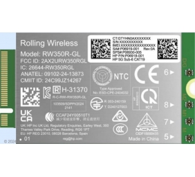 HP 5G Modem m.2 WWAN 4G/5G Sub-6 GHz FM350-GL Mobile Broadband Cellular (compatible with WWAN-ready EliteBook 8 X - G1i G1a - 13 14 16, Flip, ZBook 8 X Fury - G1i G1a - 14 16 18)