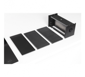 Novy | One Pro 1811 | Induction hob with built-in hood | 78 cm | Number of burners/cooking zones 4 | Black | Touch