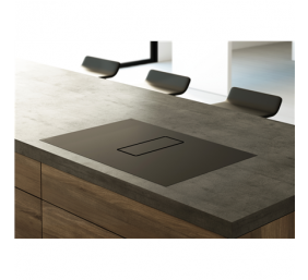 Novy | One Pro 1811 | Induction hob with built-in hood | 78 cm | Number of burners/cooking zones 4 | Black | Touch