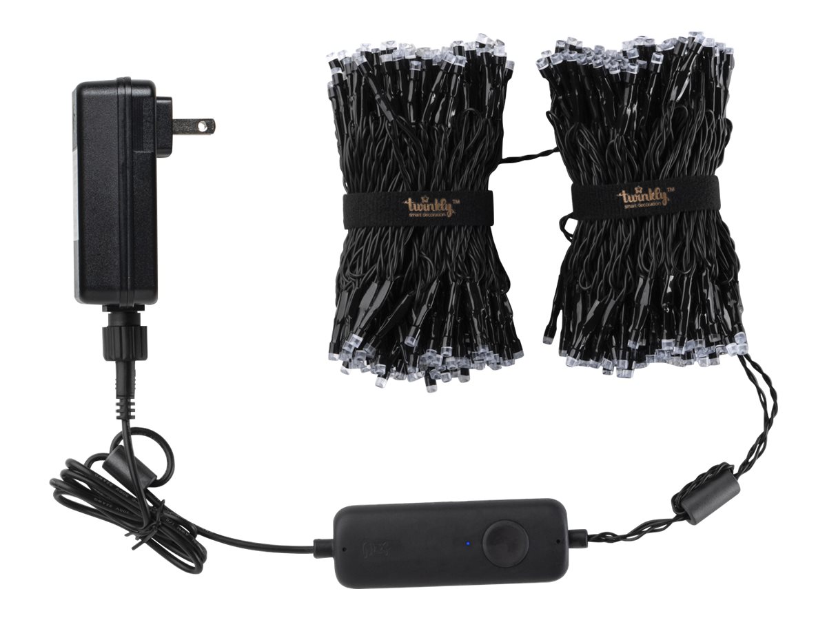 Twinkly|Strings Smart LED Lights 400 RGB (Multicolor), 32m, Black wire|RGB – 16M+ colors