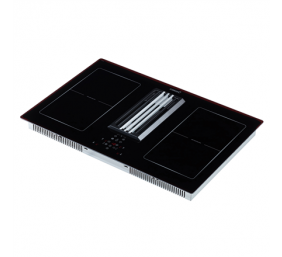 CATA | IAS 770 | Induction hob with built-in hood | 77 cm | Number of burners/cooking zones 4 | Black | Touch