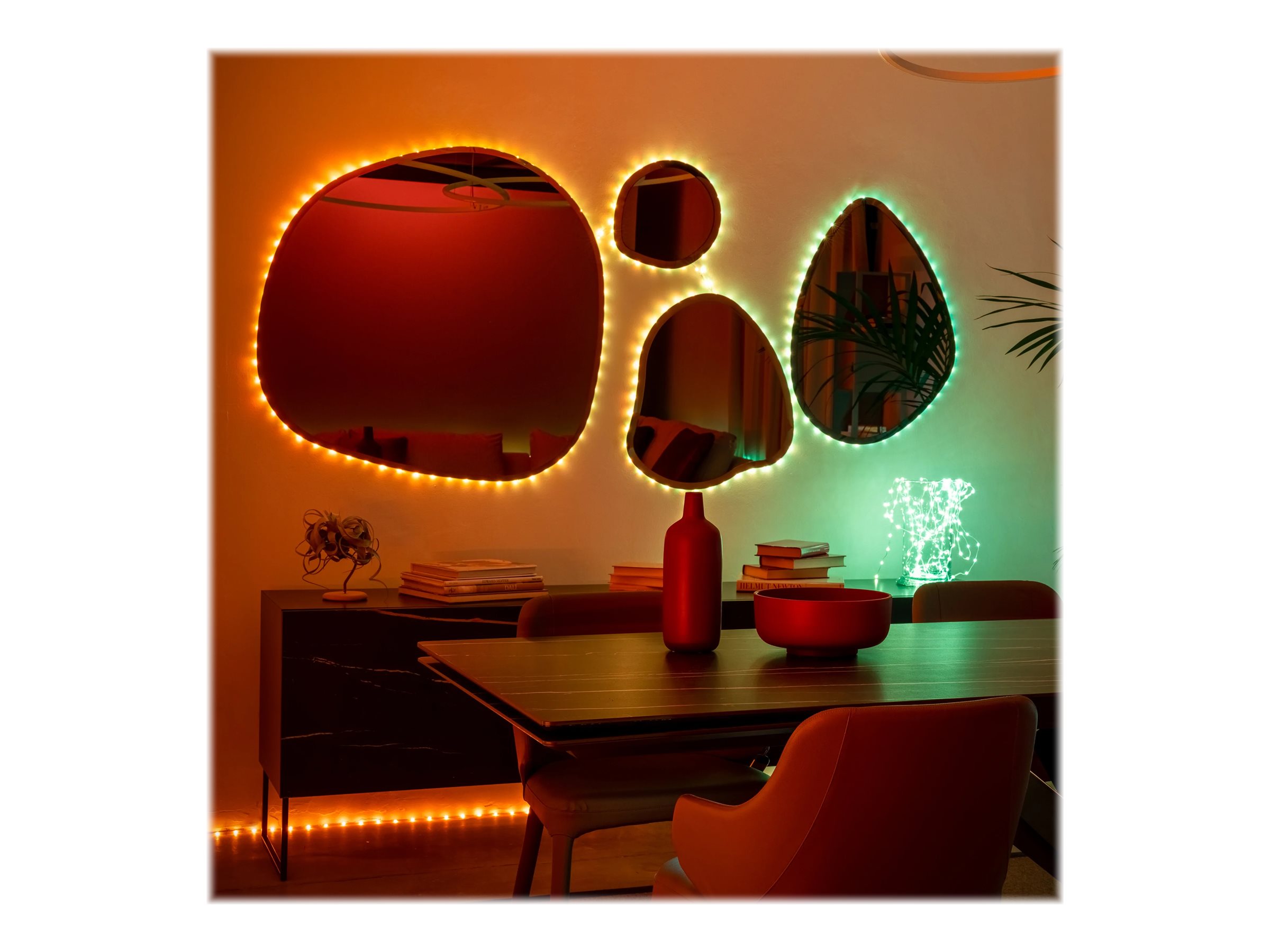 Twinkly|Dots Smart LED Lights 60 RGB (Multicolor), USB Powered, 3m, Black|RGB – 16M+ colors