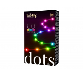 Twinkly|Dots Smart LED Lights 60 RGB (Multicolor), USB Powered, 3m, Black|RGB – 16M+ colors