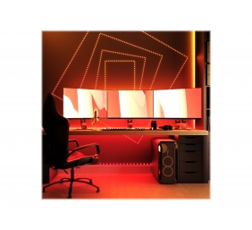 Twinkly|Dots Smart LED Lights 60 RGB (Multicolor), USB Powered, 3m, Black|RGB – 16M+ colors