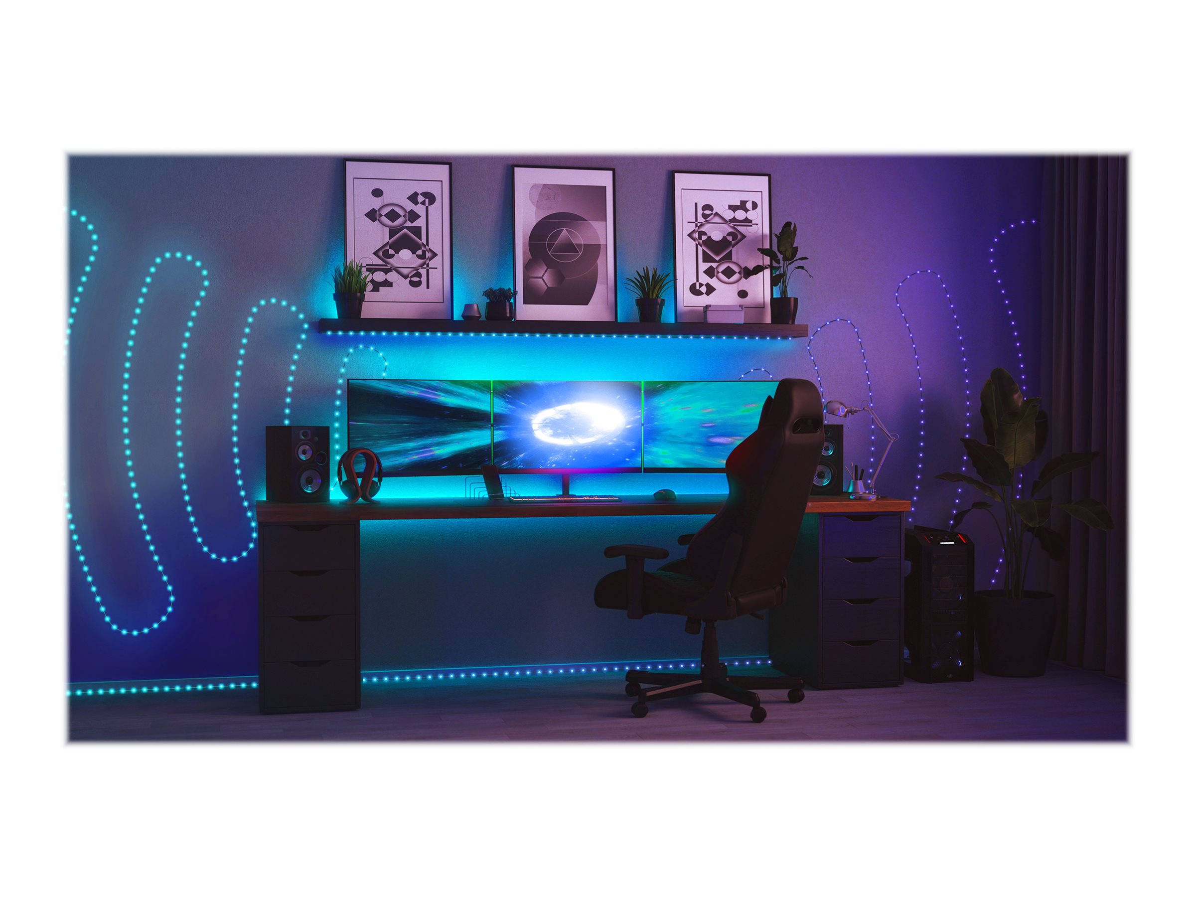Twinkly|Dots Smart LED Lights 60 RGB (Multicolor), USB Powered, 3m, Transparent|RGB – 16M+ colors
