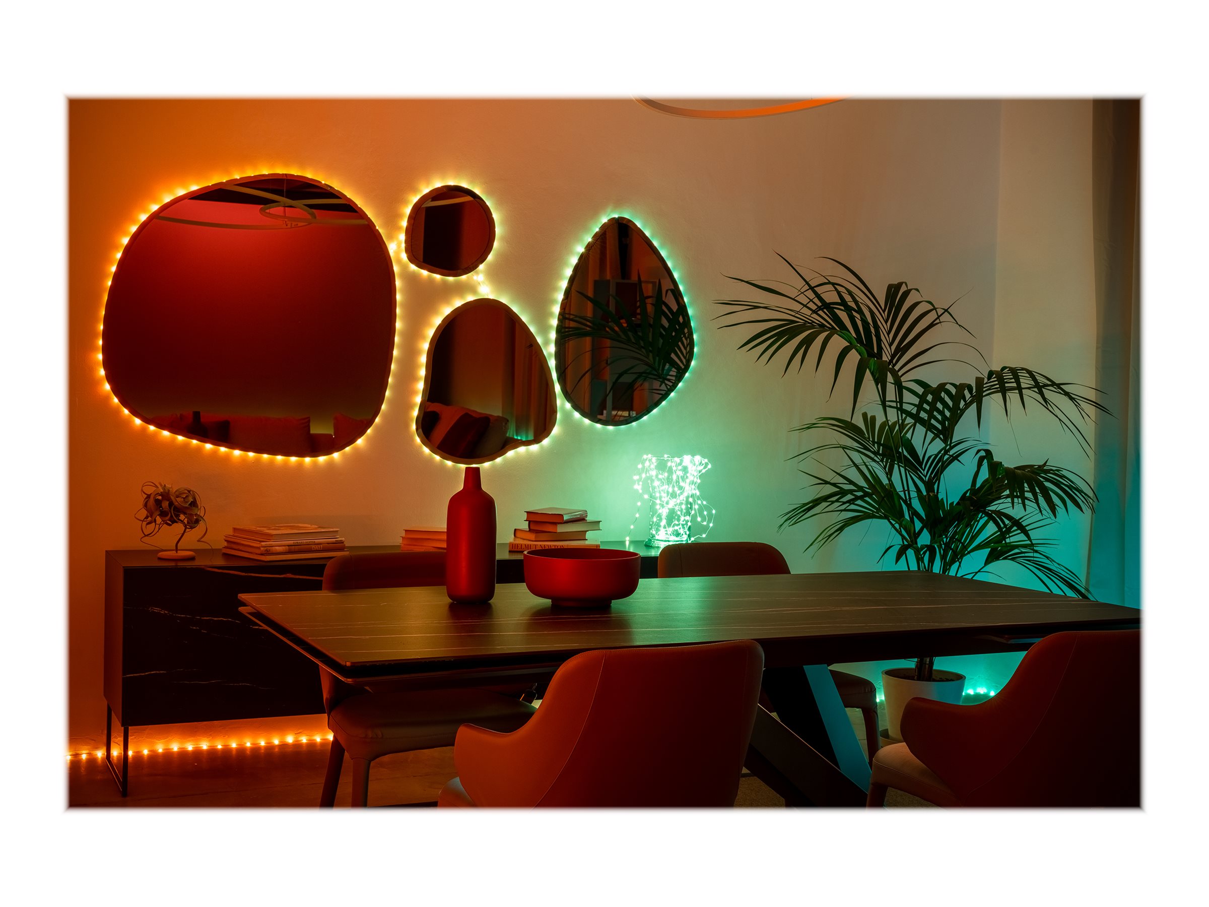 Twinkly|Dots Smart LED Lights 60 RGB (Multicolor), USB Powered, 3m, Transparent|RGB – 16M+ colors