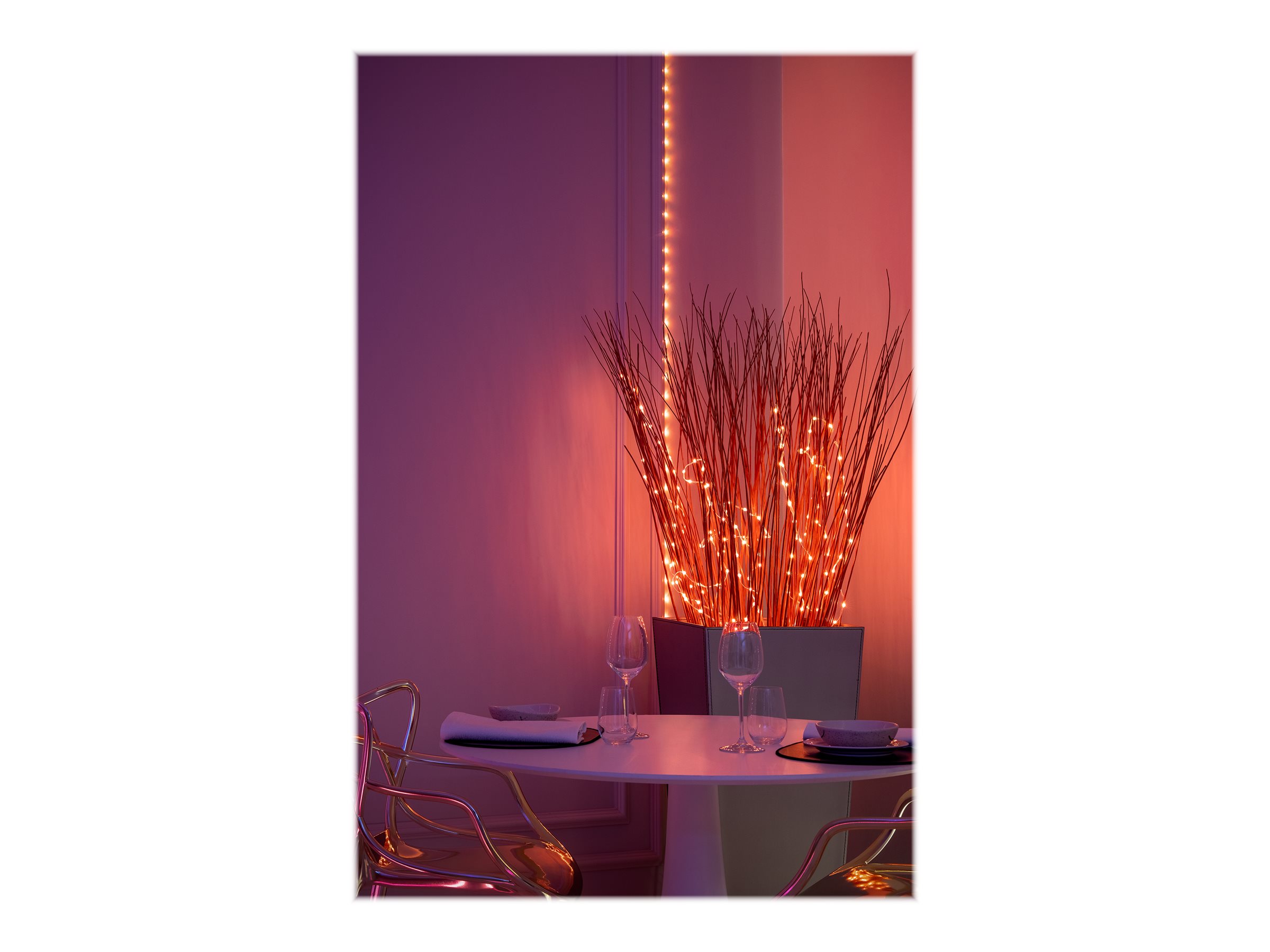 Twinkly|Dots Smart LED Lights 60 RGB (Multicolor), USB Powered, 3m, Transparent|RGB – 16M+ colors