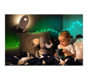 Twinkly|Dots Smart LED Lights 60 RGB (Multicolor), USB Powered, 3m, Transparent|RGB – 16M+ colors