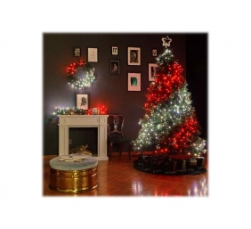 Twinkly|Strings Smart LED Lights 400 RGBW (Multicolor + White), 32m, Black wire|RGBW – 16M+ colors + Warm white