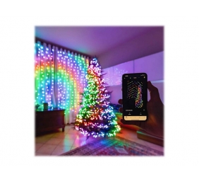 Twinkly|Strings Smart LED Lights 400 RGBW (Multicolor + White), 32m, Black wire|RGBW – 16M+ colors + Warm white