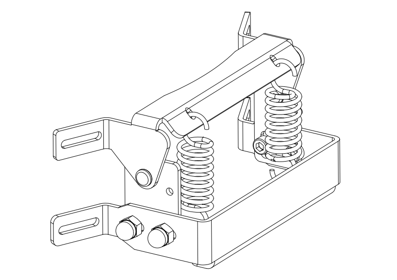TunaBone Main Hinge set of Kamado 22inch/21inch