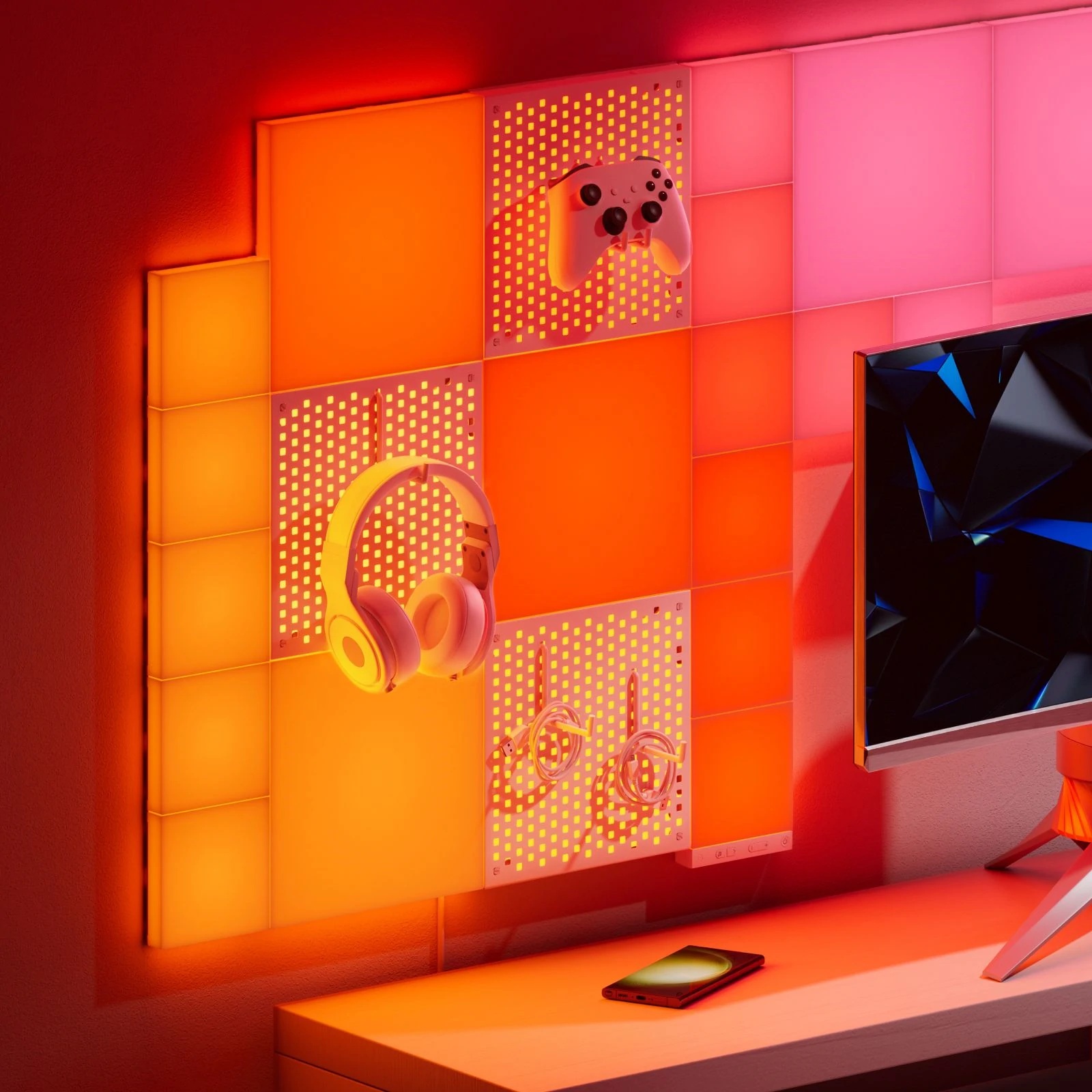 Nanoleaf Blocks Pegboard Add-On Kit (1 Panel)
