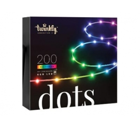 Twinkly Dots Smart LED 200 RGB, 10m, Black wire|Multicolor