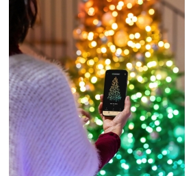 Twinkly Candies 100 Candle-shaped RGB LEDs, USB-C|Green Wire