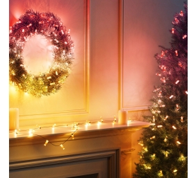 Twinkly Candies 100 Candle-shaped RGB LEDs, USB-C|Green Wire