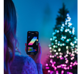 Twinkly Candies 100 Pearl-shaped RGB LEDs, Green Wire, USB-C