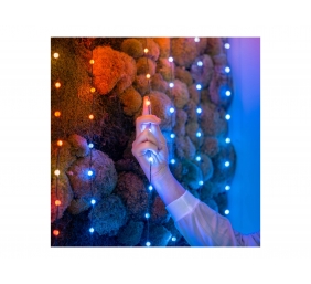 Twinkly Candies 200 Pearl-shaped RGB LEDs, Green Wire, USB-C