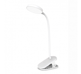 ColorWay LED Table Lamp Flexible and Clip 2 with Built-in Battery | CW-DL10FCB-W