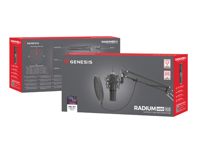 Genesis | Condenser Microphone | Radium 400 G2 | Black