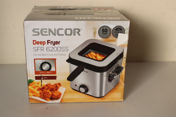 SALE OUT. Deep fryer SENCOR SFR 6200SS | Sencor DAMAGED PACKAGING,SCRATCHED PAINT