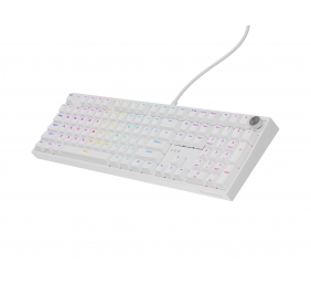 Genesis Thor 404 | Mechanical Gaming Keyboard | Wired | US | White | USB | Outemu Peach Silent